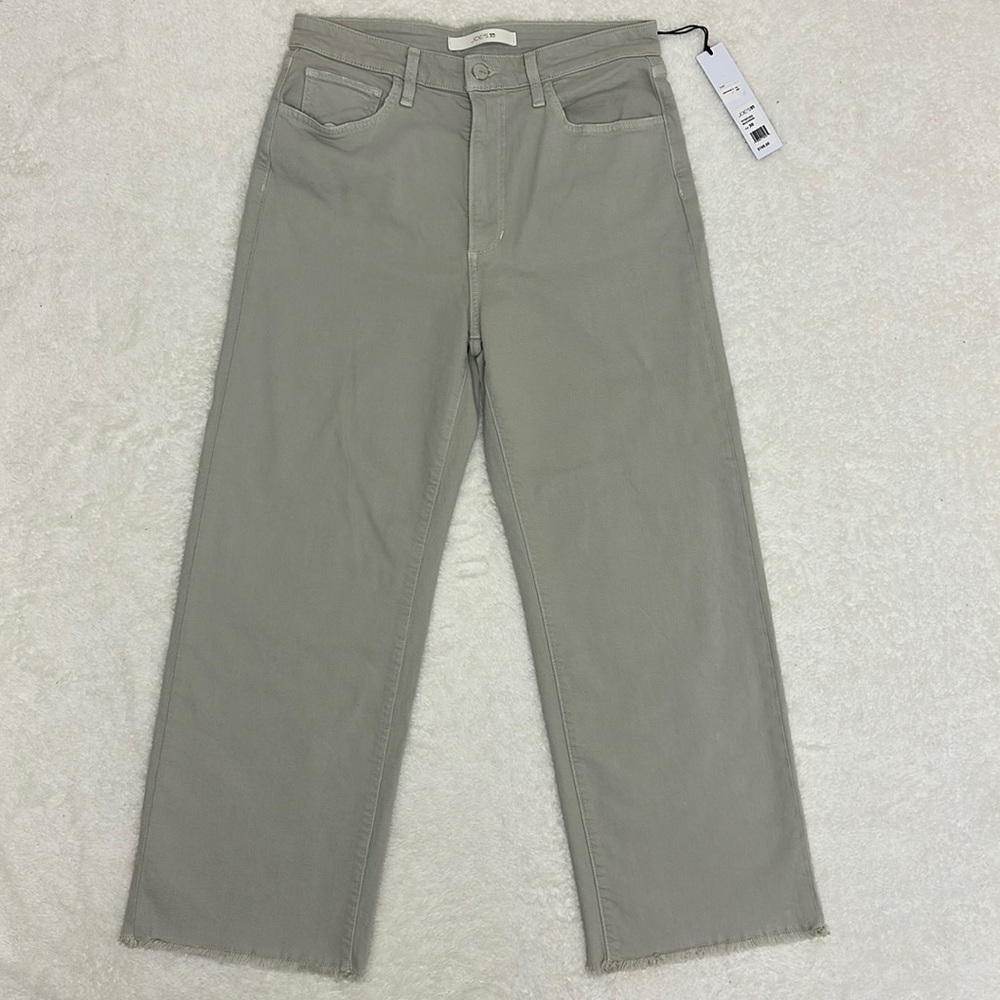 Joe’s “The Blake” high rise wide leg cropped denim jeans in Beachsand. Size 30.